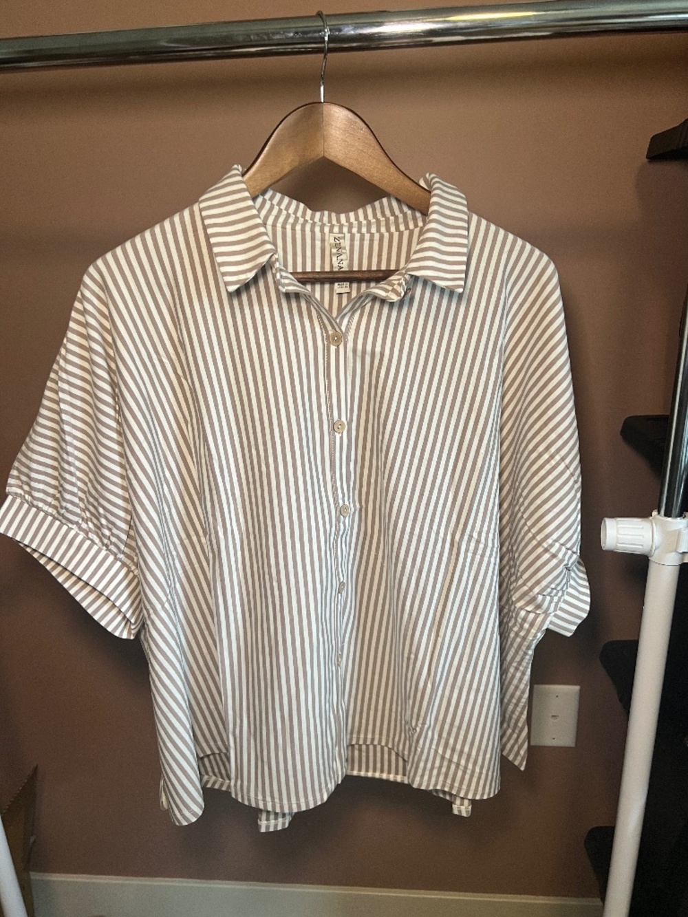 Cotton Striped Oversized Shirt